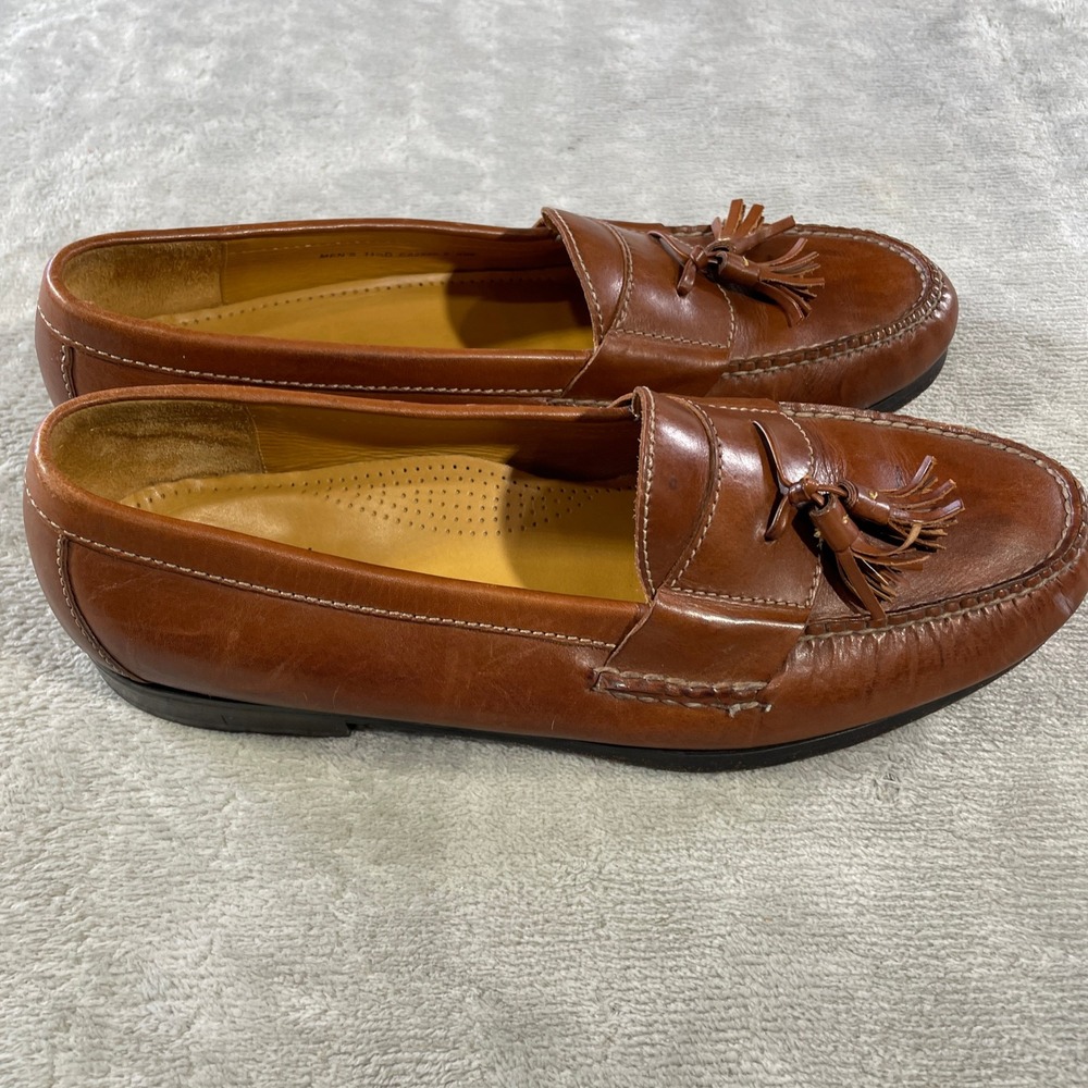 Cole Haan  Tassel Loafers Shoes Mens 11.5 Brown Tan Leather Office Preppy Career